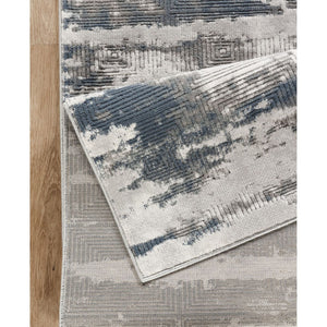 Geometric 3D Effect Area Rug - Gray / Ivory, 5'3" x 7'3"