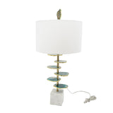 D15x29.5'-Verdant-Agate-Slice-Table-Lamp-w/-Marble-Base-Table-Lamps