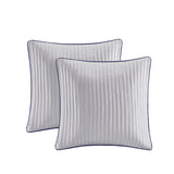 12 Piece Comforter Set with Cotton Bed Sheets Navy Cal King