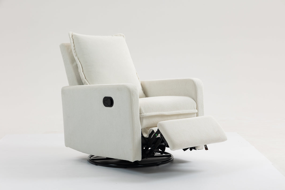 Short Plush Manual Button Armchair Sofa