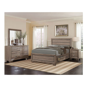 Queen Storage Bed With Underbed Drawers - Brown