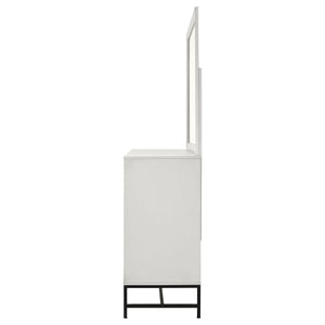 Sonora 6-drawer Dresser with Mirror White