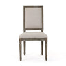 Traditional Style Dining Chair Set With Fabric Upholstery