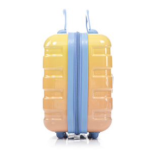 14'/20' 2-Piece PC Spinner Wheel Luggage Set in Gradient Blue and Yellow