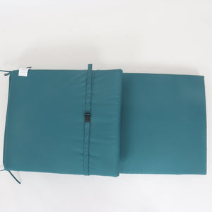 2-Piece Outdoor Chaise Lounge Cushion Set, Smoke Blue