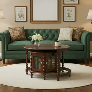 Vintage Round Nesting Coffee Table
