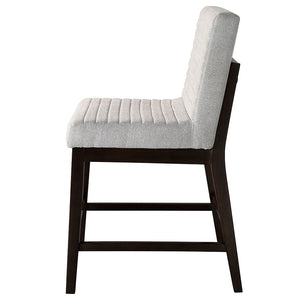 Edwyn - Counter Height Chair (Set of 2) - Gray Linen & Espresso