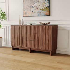59.1" Buffet Sideboard with 2 Doors and 3 Drawers