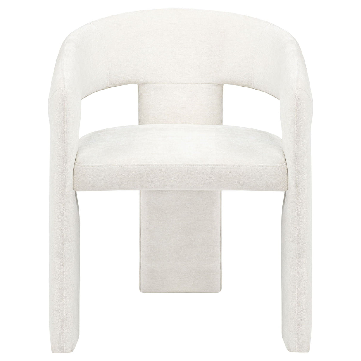 Carlow Upholstered Dining Arm Chair White (Set of 2)