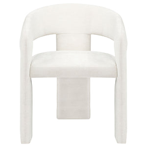 Carlow Upholstered Dining Arm Chair White (Set of 2)