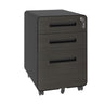 3-Drawer Mobile File Cabinet with Lock and Casters