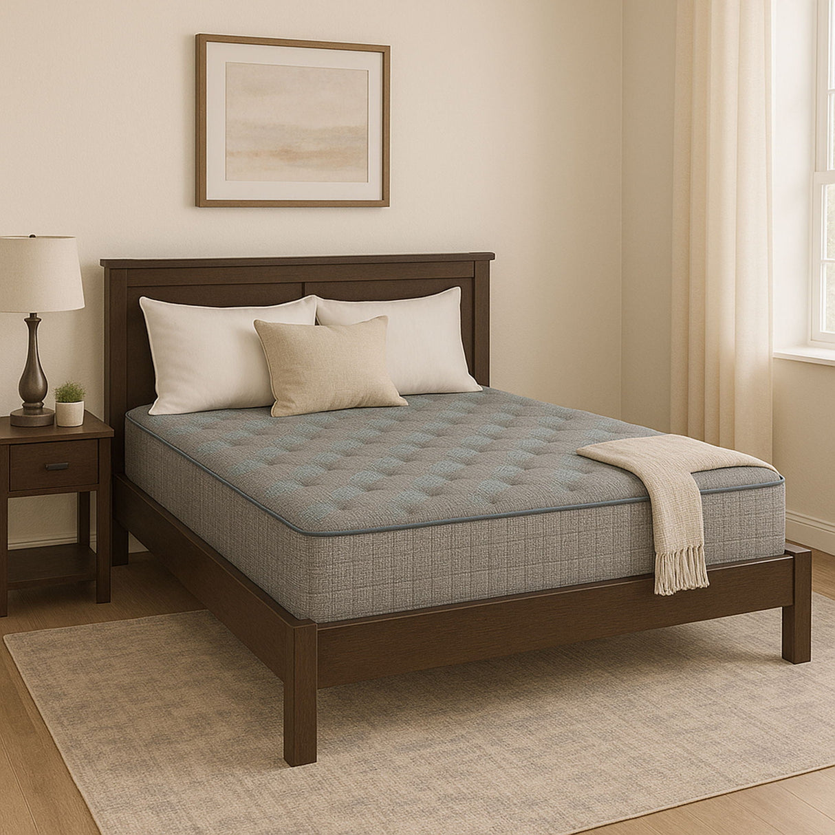 Comfort Care - 9" 2 Sided Foam Core Mattress, Medium Comfort