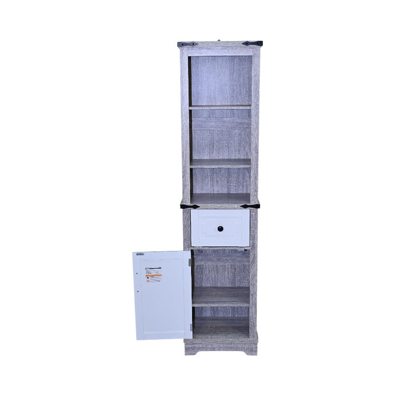 Narrow Bathroom Storage Cabinet with Adjustable Shelves