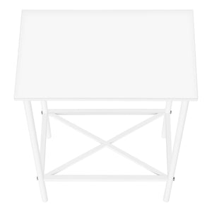 Accent Side Table, Narrow, Small, 2 Tier, Contemporary & Modern