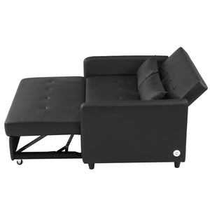 Convertible Sleeper Sofa Bed With 3 USB Ports
