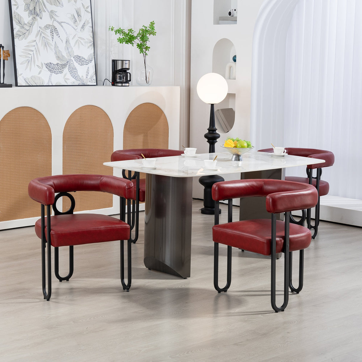 House hold contemporary designed upholstered accent/dining chair/barrel side chairs set of 2
