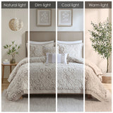 Cotton Comforter Mini Set Taupe King
