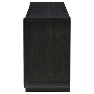 Leandro 2-drawer Entryway Sofa Console Table Burnished Black