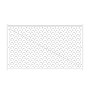 Adjustable 3.8FT Chain Link Walk Gate Kit