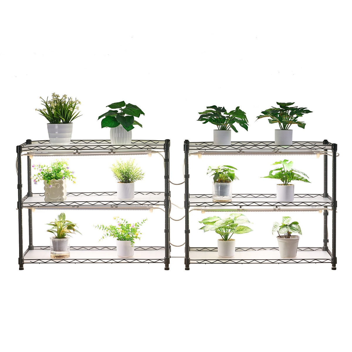 DIY Plant Shelf with Grow Lights