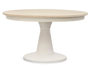 Echo Isles - Extendable 54" Round Dining Table - Sea Pearl And Driftwood