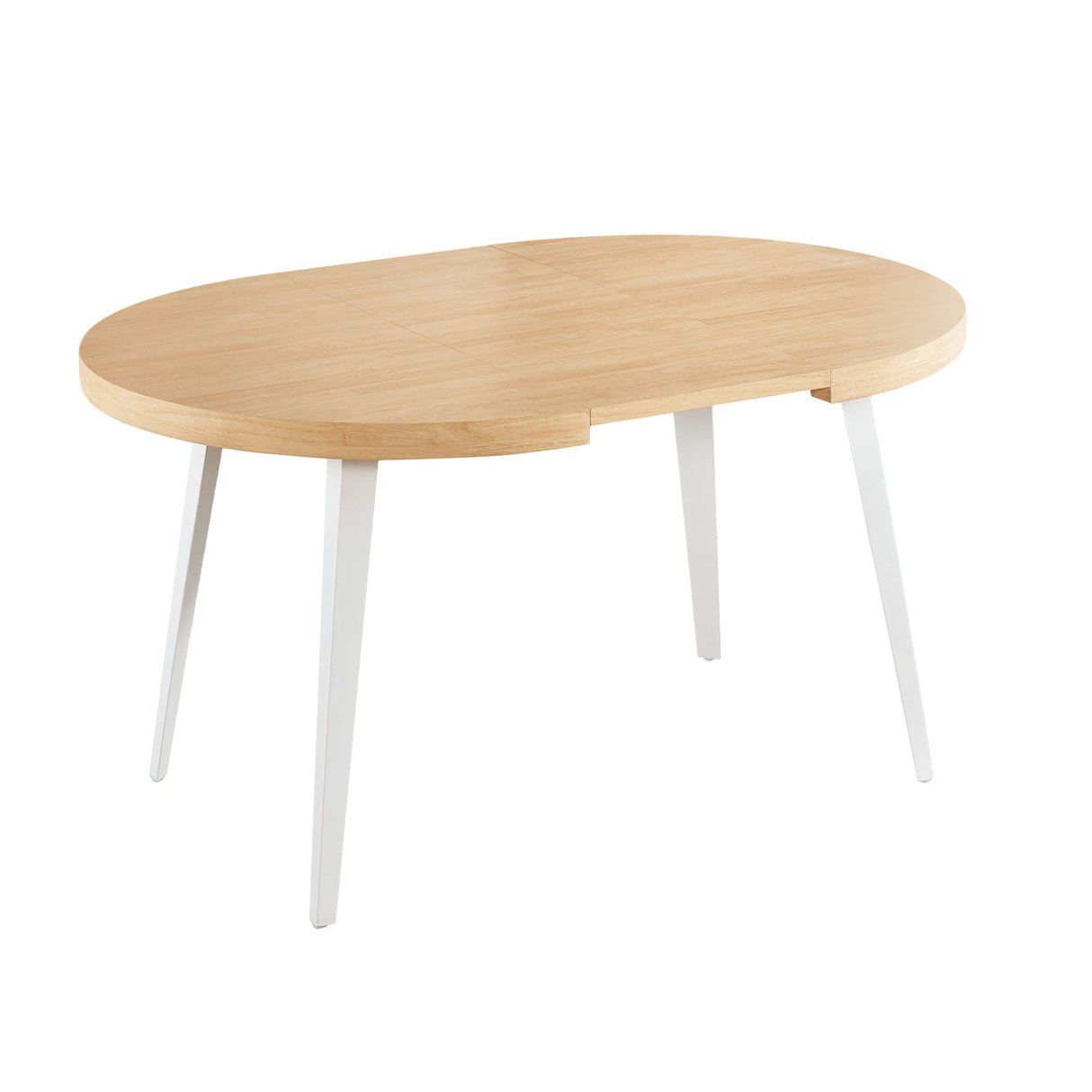 Extendable Dining Table with Metal Legs