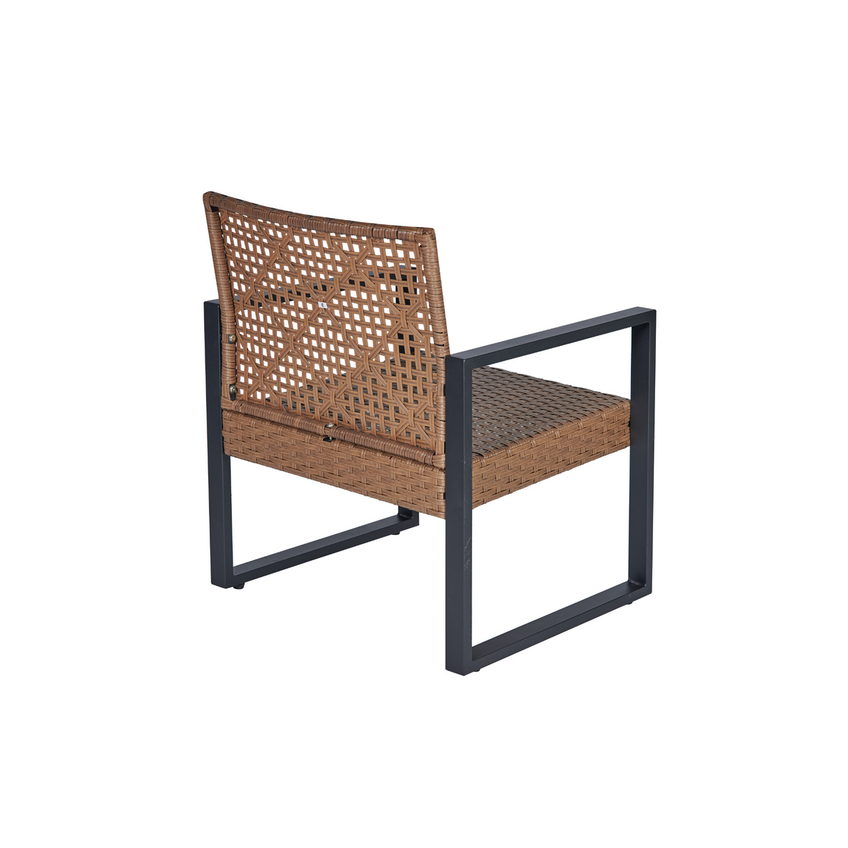 Canton 4-piece Handcrafted Acacia and Woven Rattan Outdoor Seating Ensemble