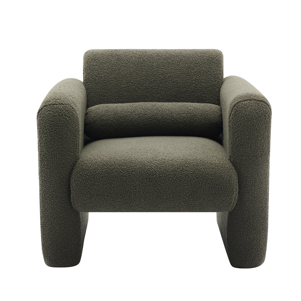 Marlowe Modern Sherpa Upholstered Comfy Reading Accent Chair