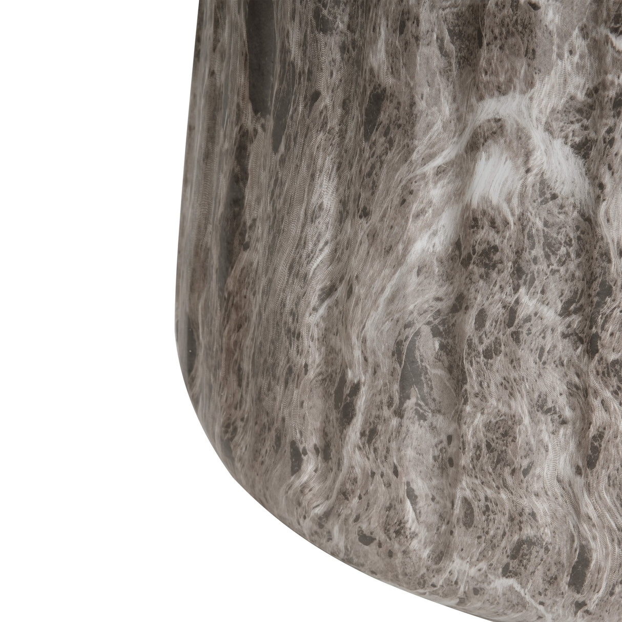 Outdoor Cleme Carved Side Table, Brown End Table