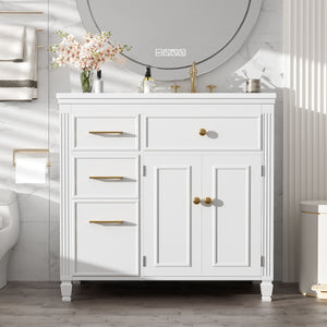 Modern Bathroom Vanity With Ceramic Sink