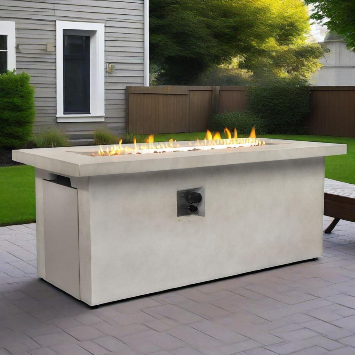 60" Propane Gas Fire Pit Table