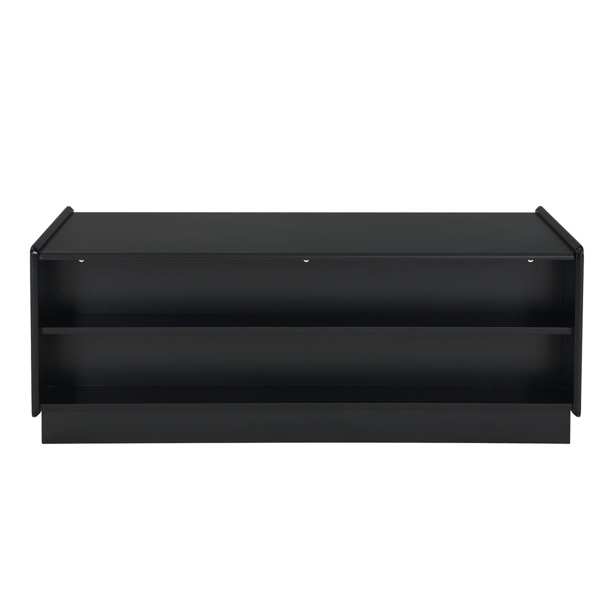 Modern Rectangle Coffee Table With 4 Drawers And 2 Display Shelves