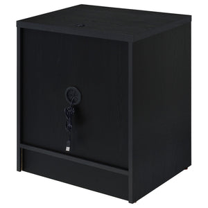 Geary - 2 Drawer Nightstand With LED Lights And USB Charging Ports