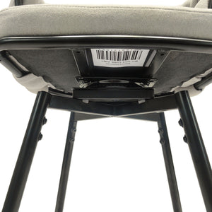 Bar Stool 360 Swivel With Back Footrest