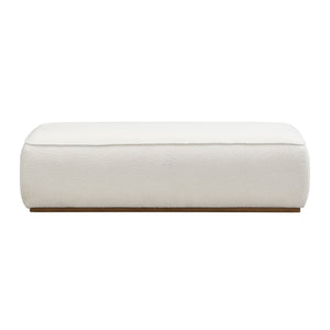 Grainy Footstool for Home - Beige