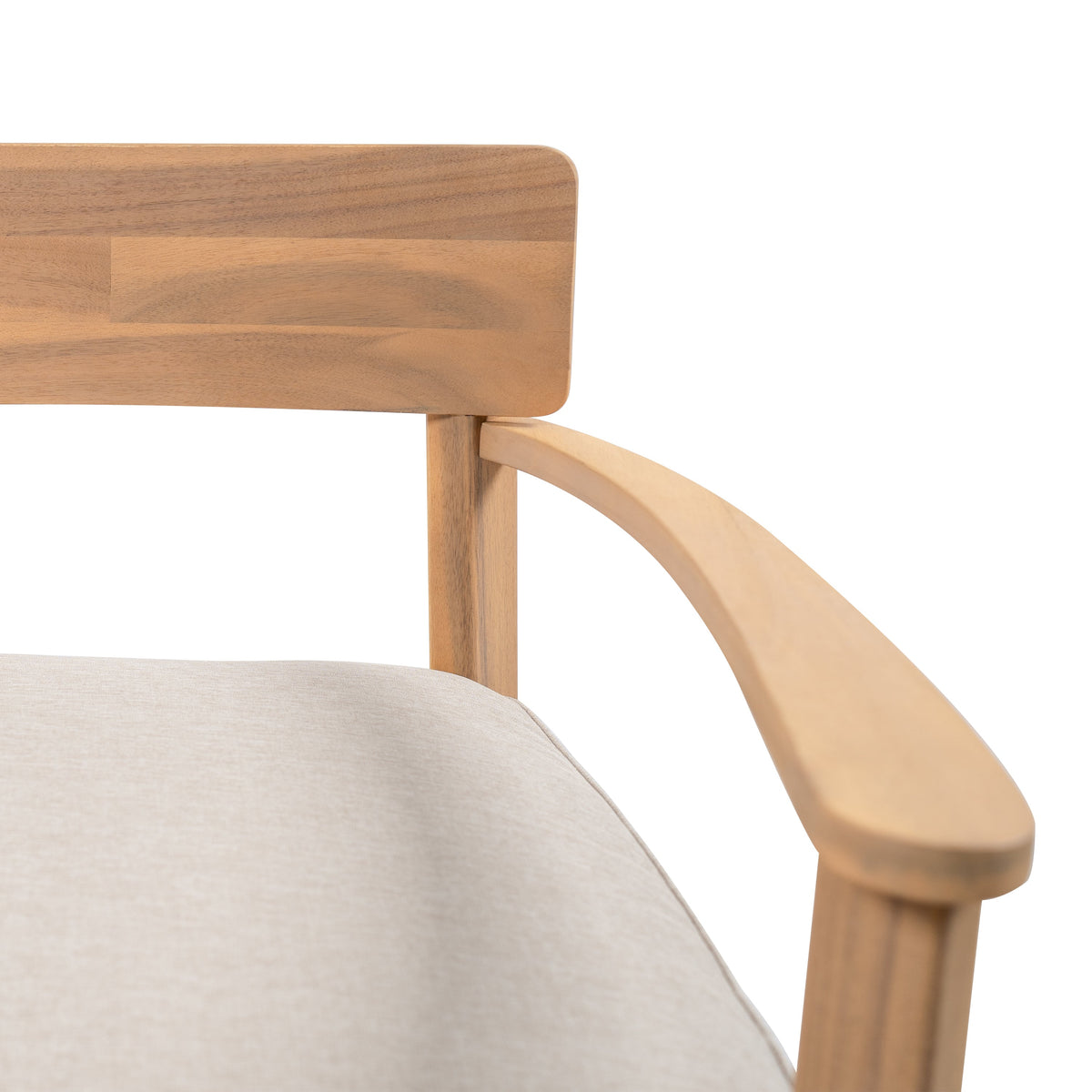 Mallorca Acacia Wood Club Chair with Seat Cushion - Outdoor