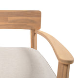 Mallorca Acacia Wood Club Chair with Seat Cushion