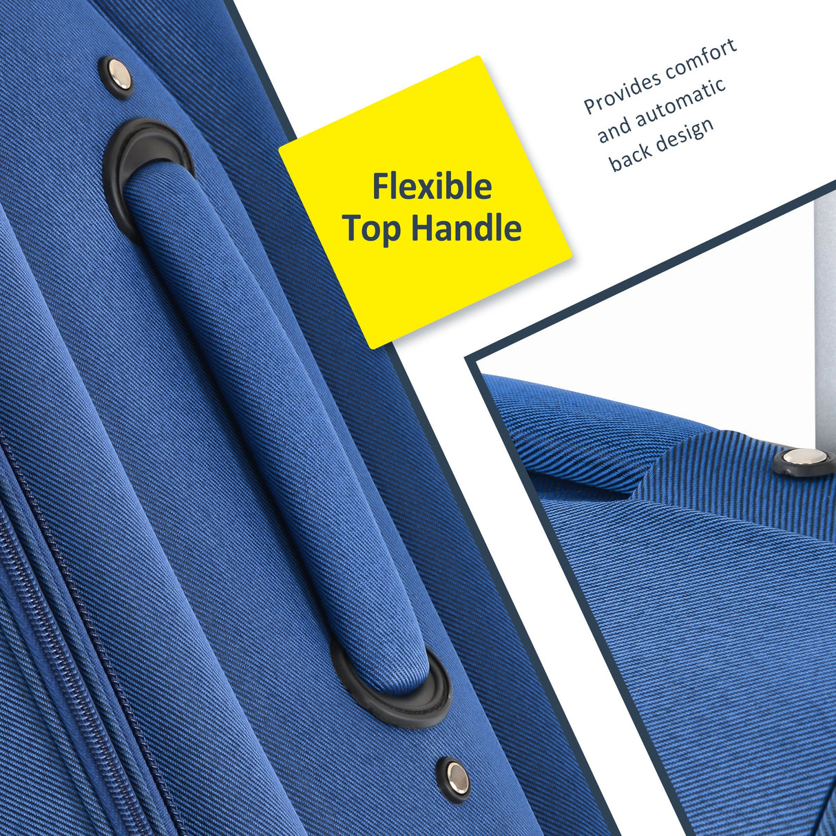 Softside expandable 3-piece luggage set with spinner wheels