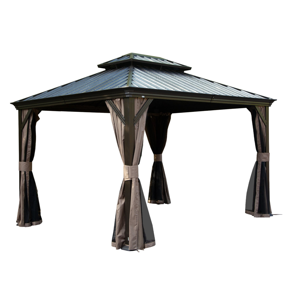 12' X 14' Hardtop Gazebo With Drainage System