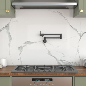 Modern Design Pot Filler Faucet Wall Mount Kitchen Sink, Folding Stretchable