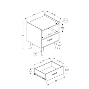 Modern Accent Table With Storage Drawer