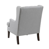 Button-Tufted Upholstered High Back Accent Chair
