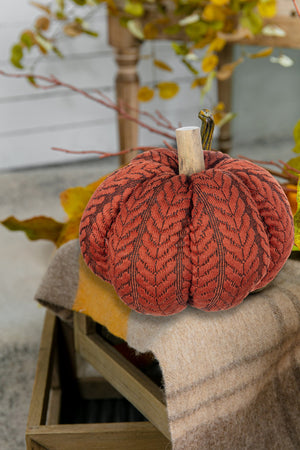 Set of 2 Fabric Pumpkins