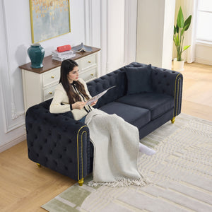 Modern Velvet Loveseat Sofa
