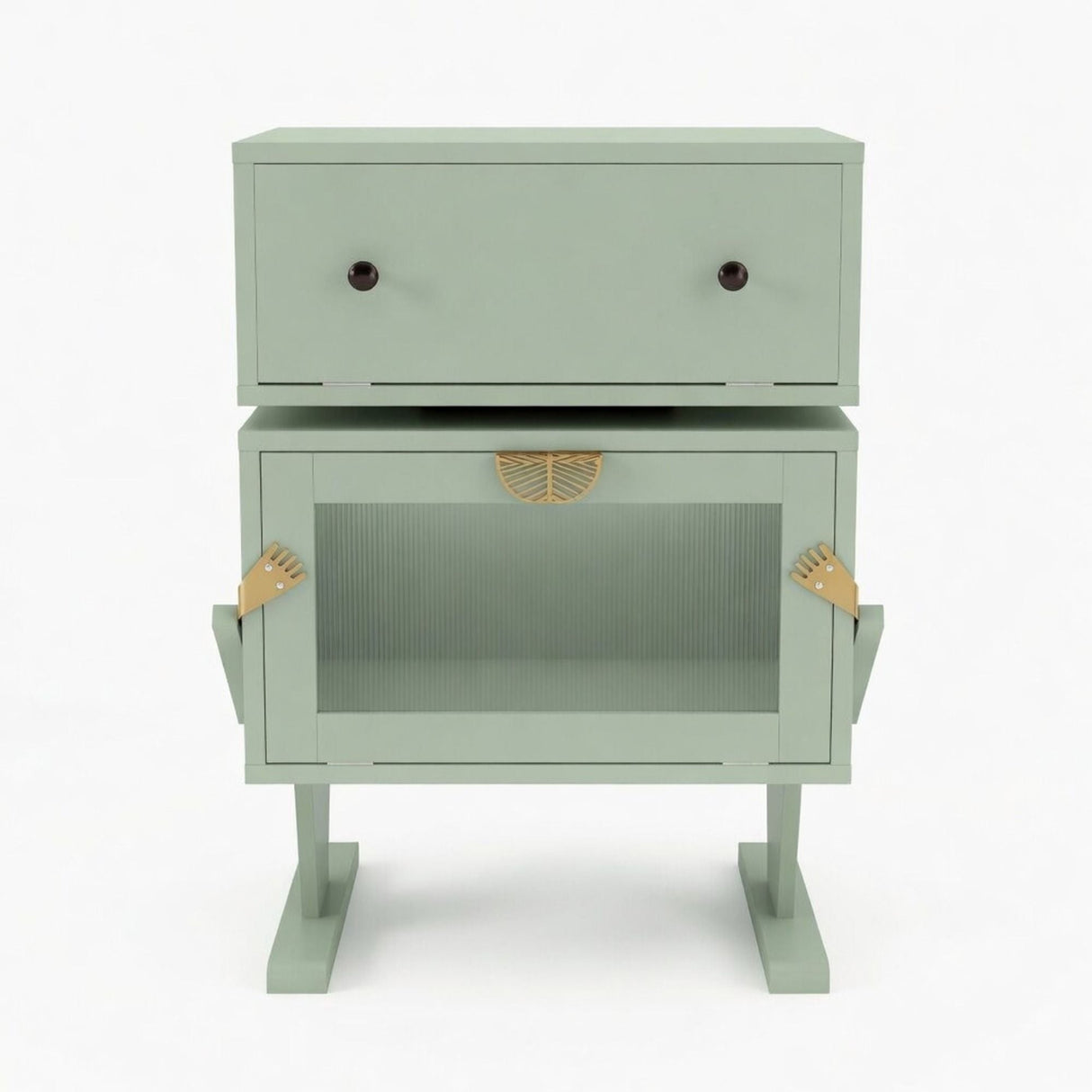 Robot LED Nightstand With 360° Rotating Drawer