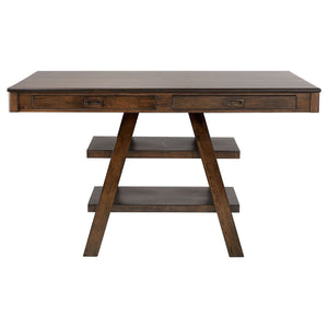 Ferrara - 5 Piece Counter Height Dining Set With Chairs - Walnut