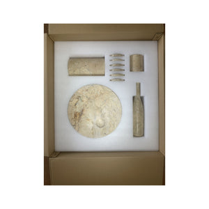 10 Pieces Luxury Natural Marble Dining Room Accessories Set