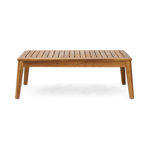 Outdoor L Shape 3pcs Acacia Wood Patio Sofa Set