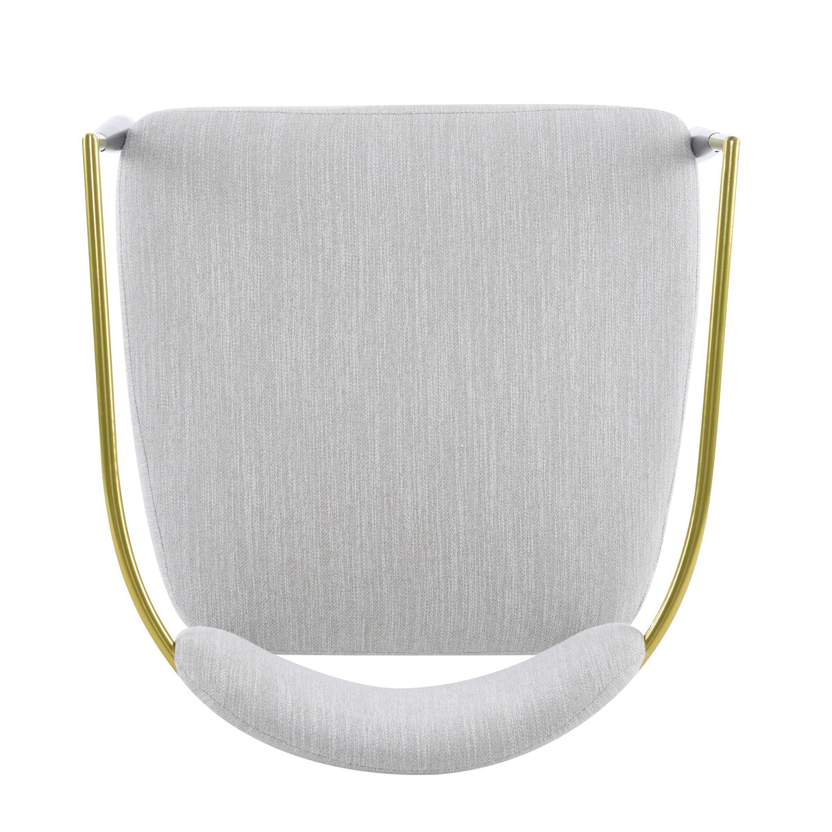 Mid Century Modern Upholstered Accent Armchair With Tapered Legs - Beige / Black / Gold