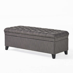 Juliana Storage Ottoman With Birch Legs